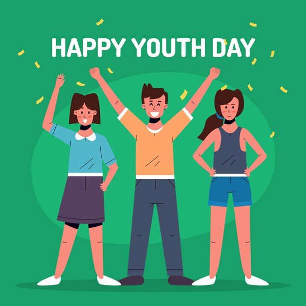 Ilustración del día de la juventud