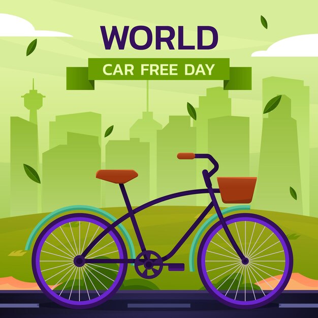 Ilustración del día mundial del automóvil
