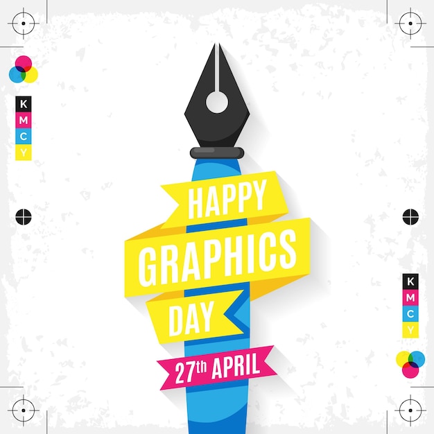 Vector gratuito ilustración del día mundial de los gráficos