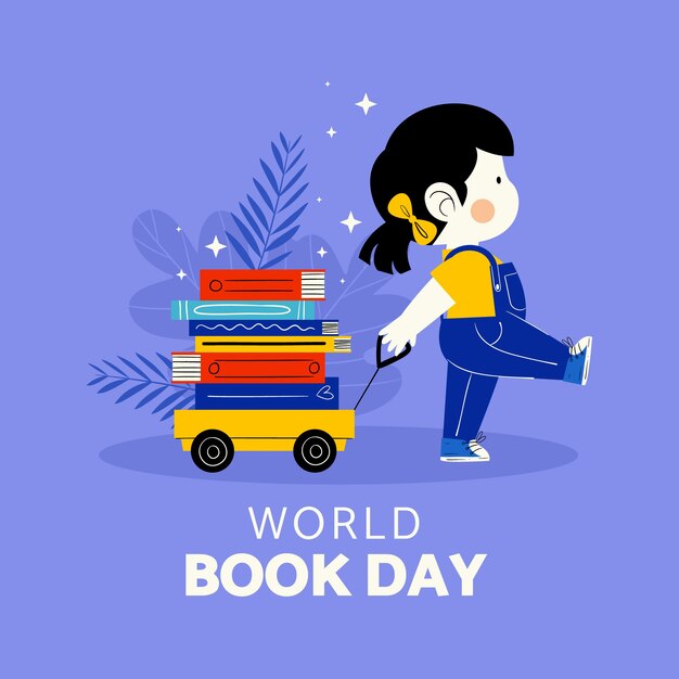 Ilustración del día mundial del libro