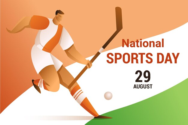 Ilustración del día nacional del deporte