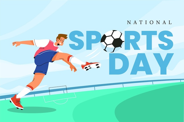 Ilustración del día nacional del deporte