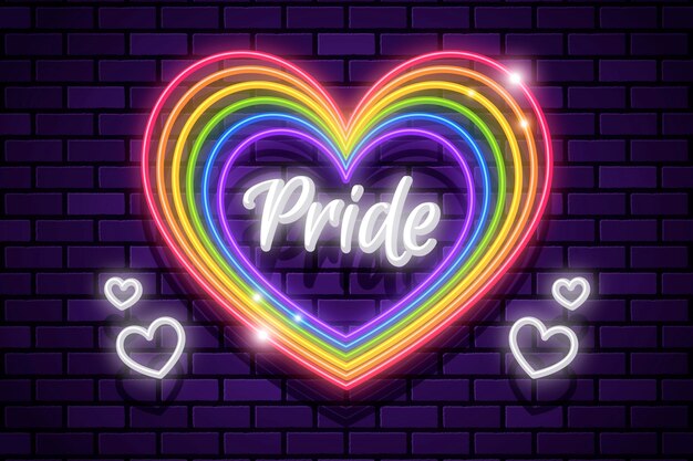 Ilustración del día del orgullo degradado
