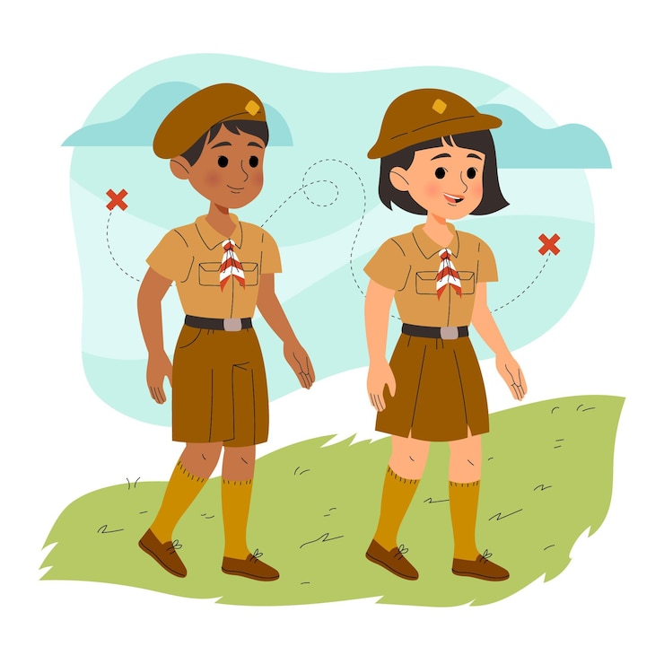 Vector gratuito ilustración del día de pramuka