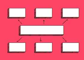 Vector gratuito ilustración del diagrama cuadrado