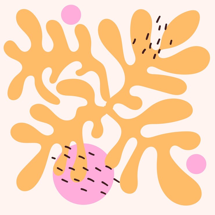 Ilustración dibujada a mano al estilo matisse