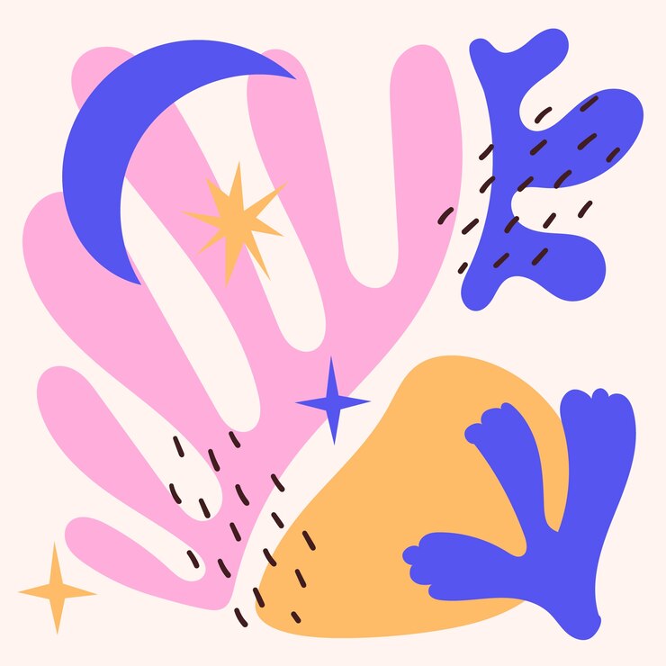 Ilustración dibujada a mano al estilo matisse