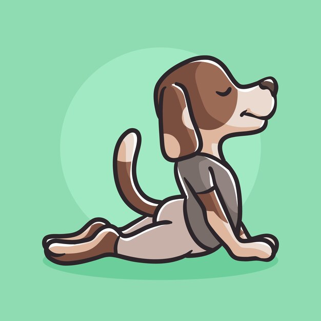 Ilustración dibujada a mano para la celebración del día internacional del yoga