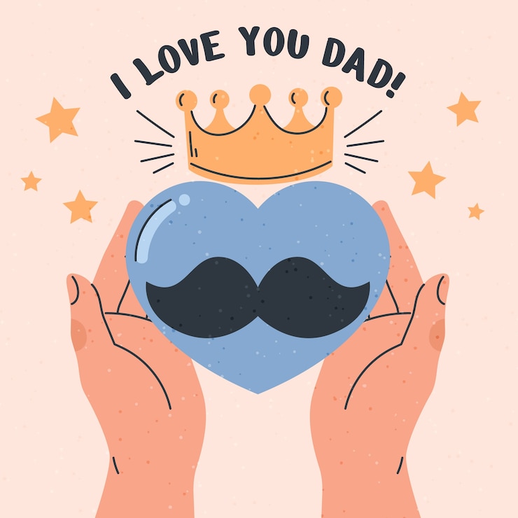Vector gratuito ilustración dibujada a mano para la celebración del día del padre.