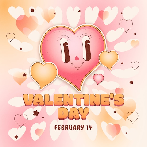 Vector gratuito ilustración dibujada a mano para la celebración del día de san valentín