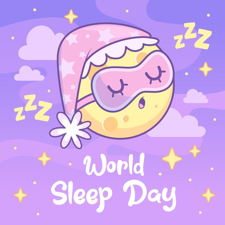 Vector gratuito ilustración dibujada a mano para el día mundial del sueño