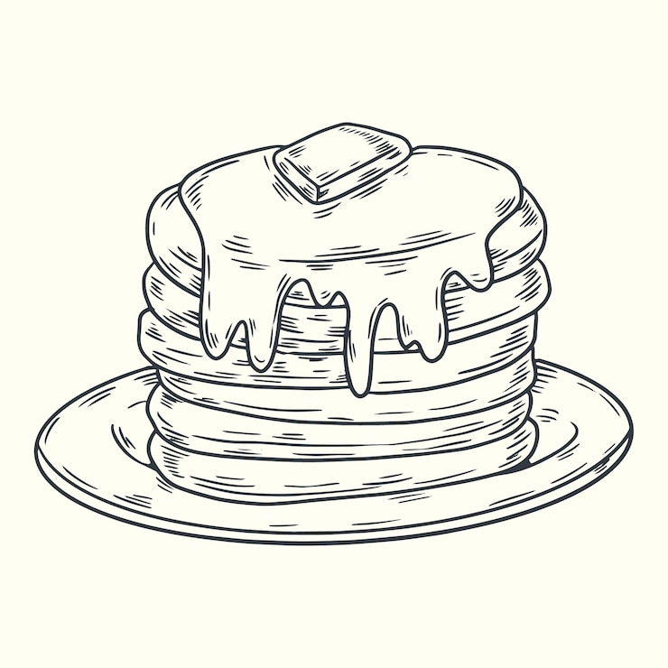 Vector gratuito ilustración dibujada a mano para el día de los panqueques