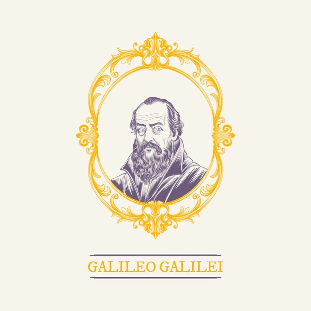 Ilustración dibujada a mano por Galileo Galilei