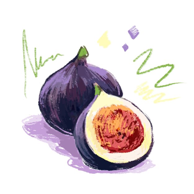 Ilustración dibujada a mano con lápiz de colores