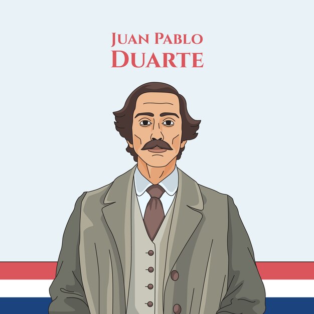 Ilustración dibujada a mano por Natalicio de Benito Juarez.