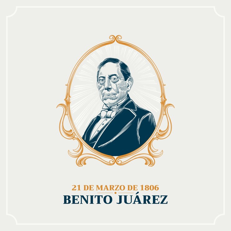 Vector gratuito ilustración dibujada a mano por natalicio de benito juarez.