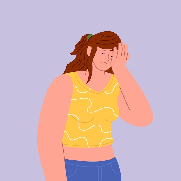 Ilustración dibujada a mano con la palma de la mano