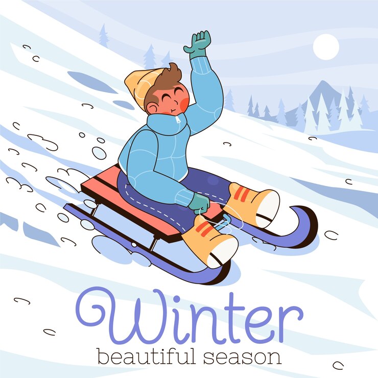 Vector gratuito ilustración dibujada a mano para la temporada de invierno