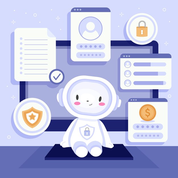 Ilustración de dibujado a mano de tecnología
