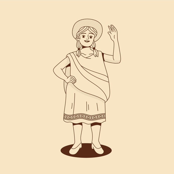 Vector gratuito ilustración de dibujo de un agricultor dibujado a mano