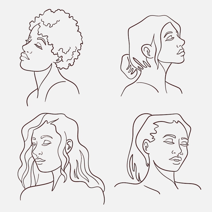 Vector gratuito ilustración de dibujo de cara dibujada a mano