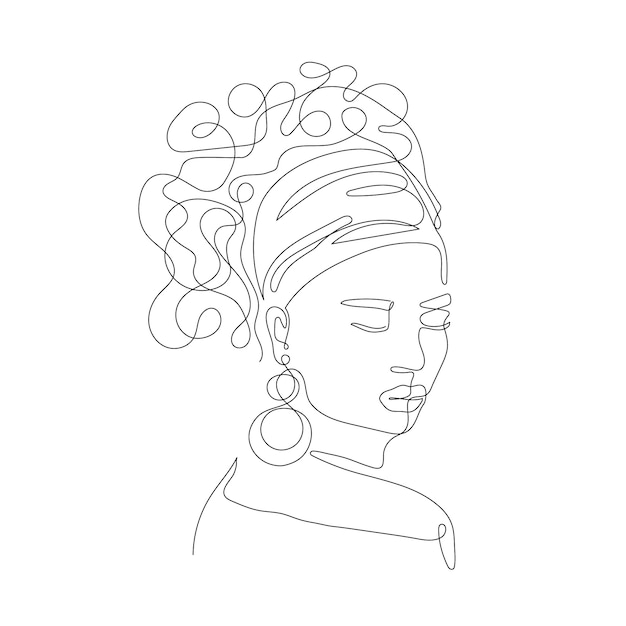 Ilustración de dibujo de cara dibujada a mano