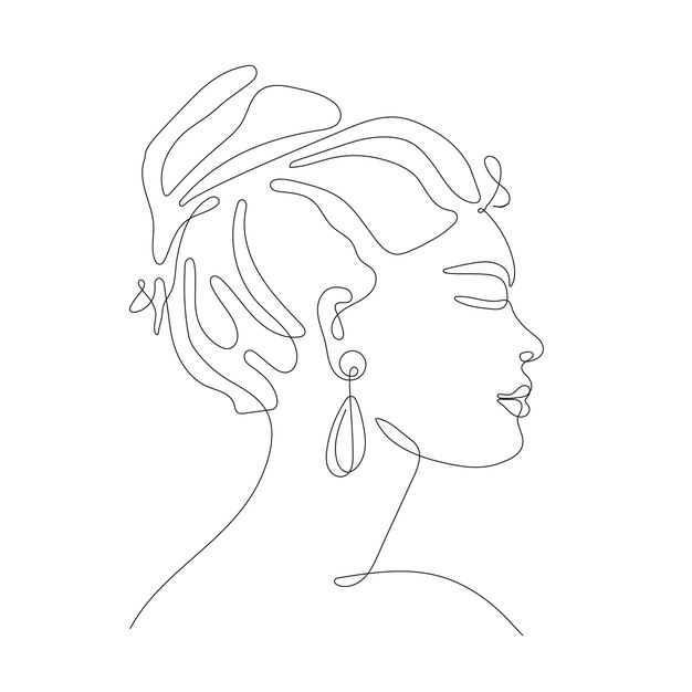Ilustración de dibujo de cara dibujada a mano