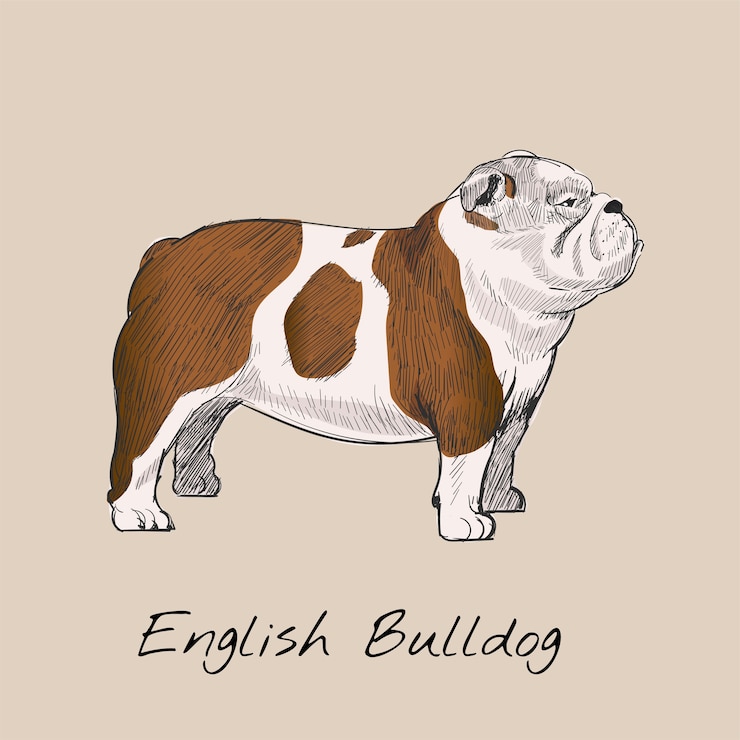 Vector gratuito ilustración de dibujo estilo de perro.