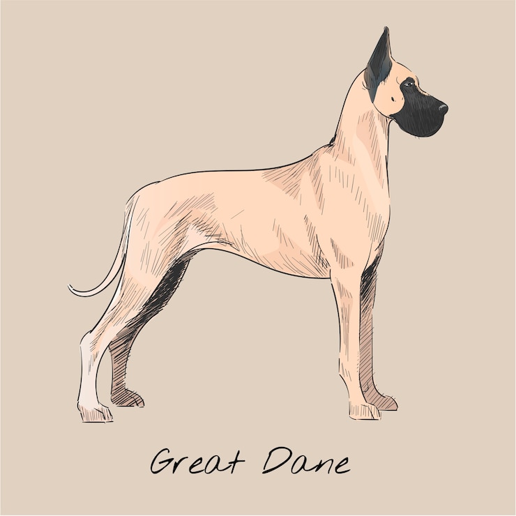 Vector gratuito ilustración de dibujo estilo de perro.