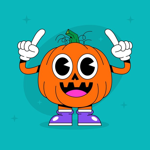 Ilustración de dibujos animados de alimentos dibujados a mano