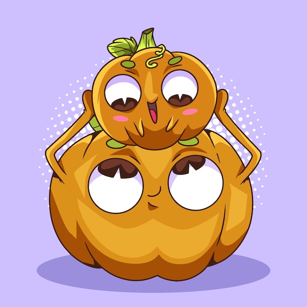 Ilustración de dibujos animados de alimentos dibujados a mano