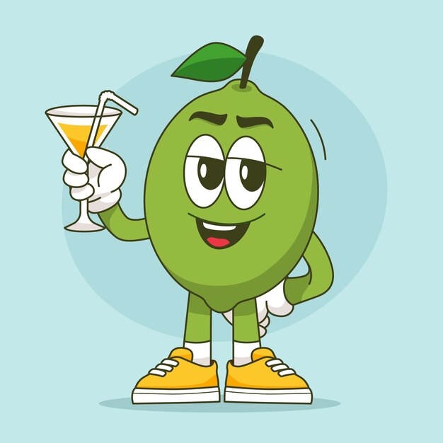 Ilustración de dibujos animados de alimentos dibujados a mano