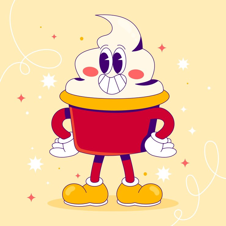 Vector gratuito ilustración de dibujos animados de alimentos dibujados a mano