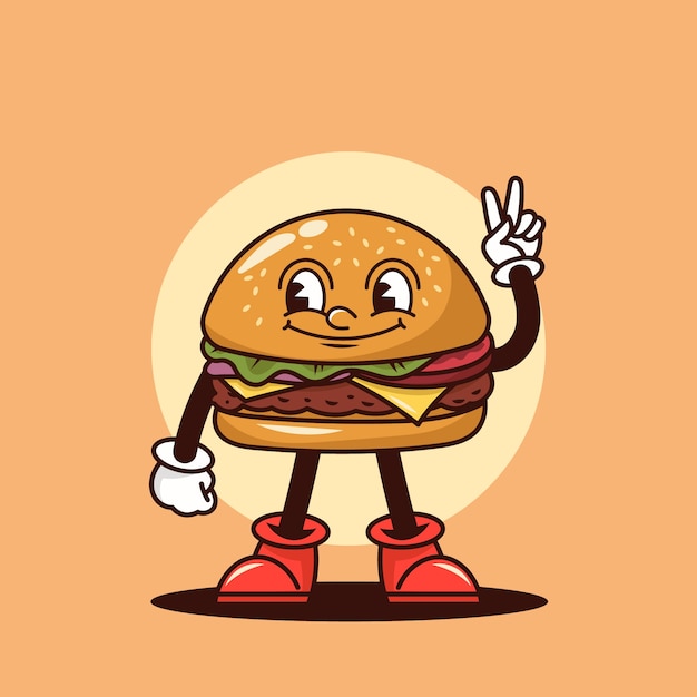 Ilustración de dibujos animados de comida dibujada a mano