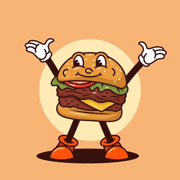 Ilustración de dibujos animados de comida dibujada a mano