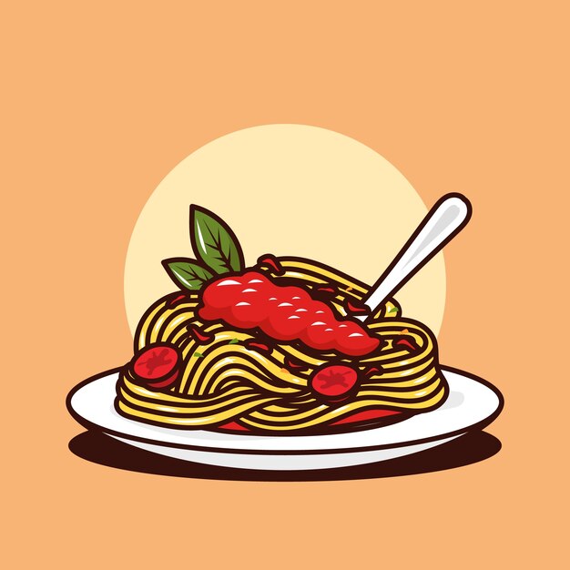 Ilustración de dibujos animados de comida dibujada a mano