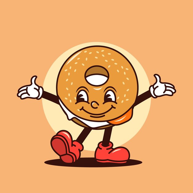 Ilustración de dibujos animados de comida dibujada a mano