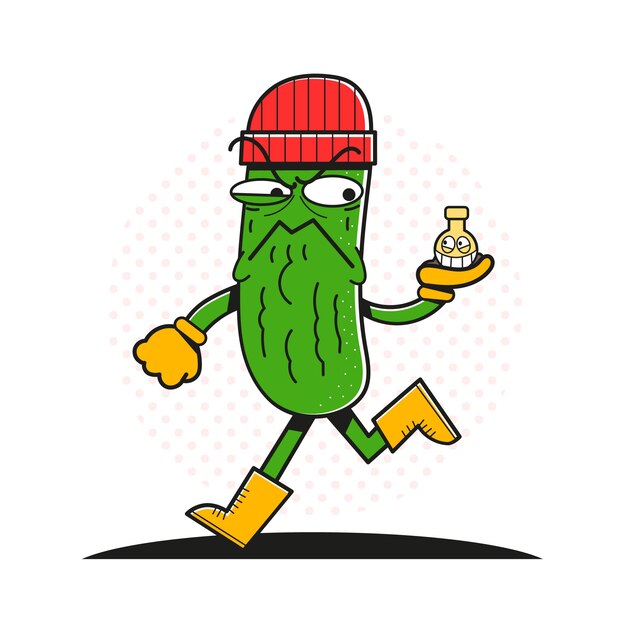 Ilustración de dibujos animados de comida dibujada a mano