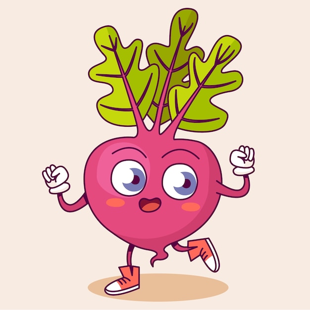 Ilustración de dibujos animados de comida dibujada a mano