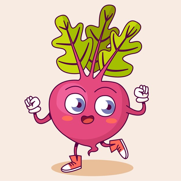 Ilustración de dibujos animados de comida dibujada a mano