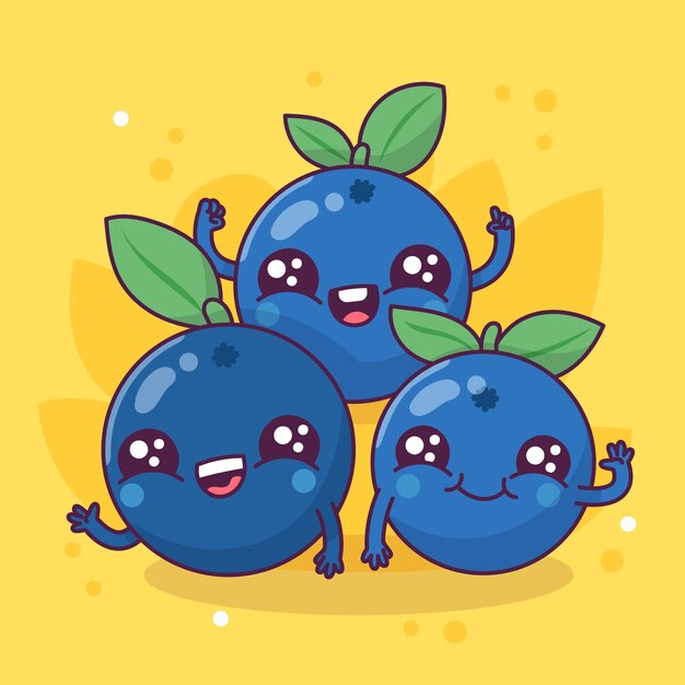 Ilustración de dibujos animados de comida dibujada a mano