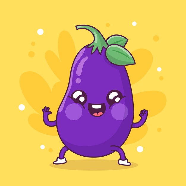 Ilustración de dibujos animados de comida dibujada a mano