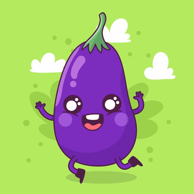 Ilustración de dibujos animados de comida dibujada a mano