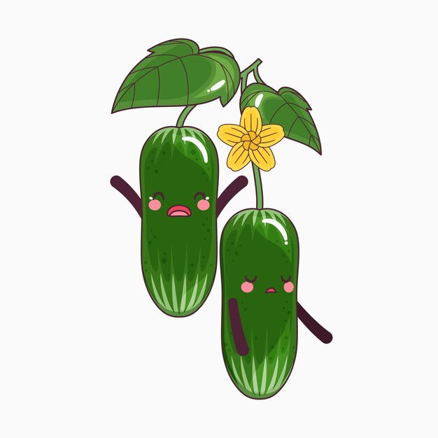 Ilustración de dibujos animados de comida dibujada a mano