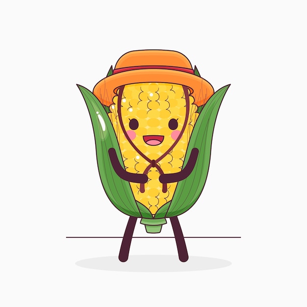 Ilustración de dibujos animados de comida dibujada a mano