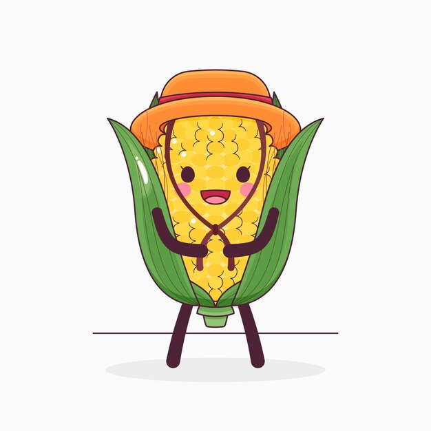 Ilustración de dibujos animados de comida dibujada a mano
