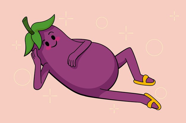 Ilustración de dibujos animados de comida dibujada a mano