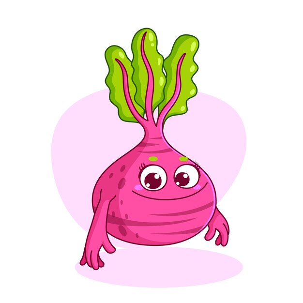 Ilustración de dibujos animados de comida dibujada a mano