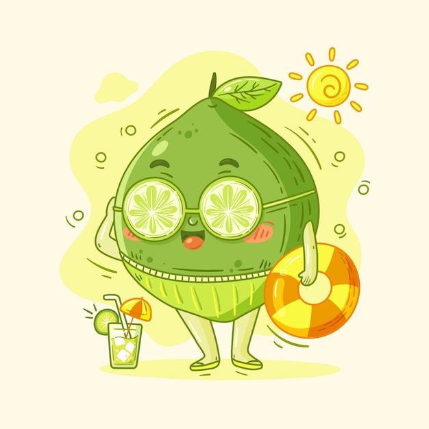 Ilustración de dibujos animados de comida