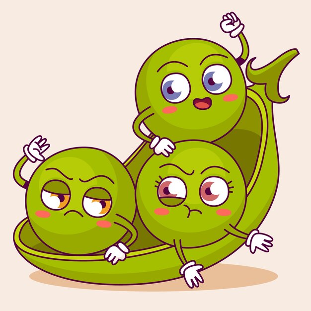 Ilustración de dibujos animados de comida